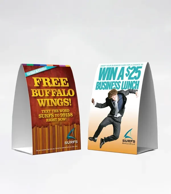 custom Table tents