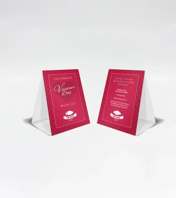 custom Table tents