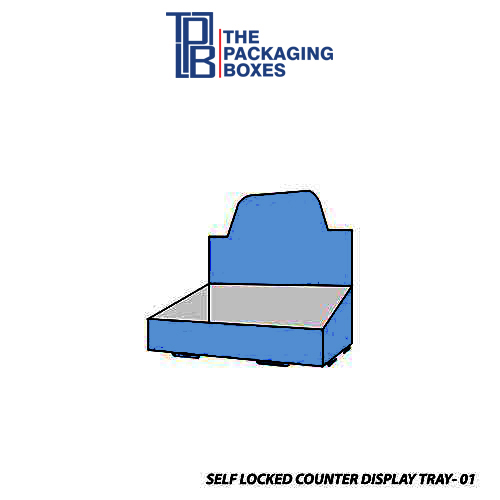 Self Locked Counter Display Tray Boxes