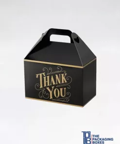 Custom Black Gable Boxes