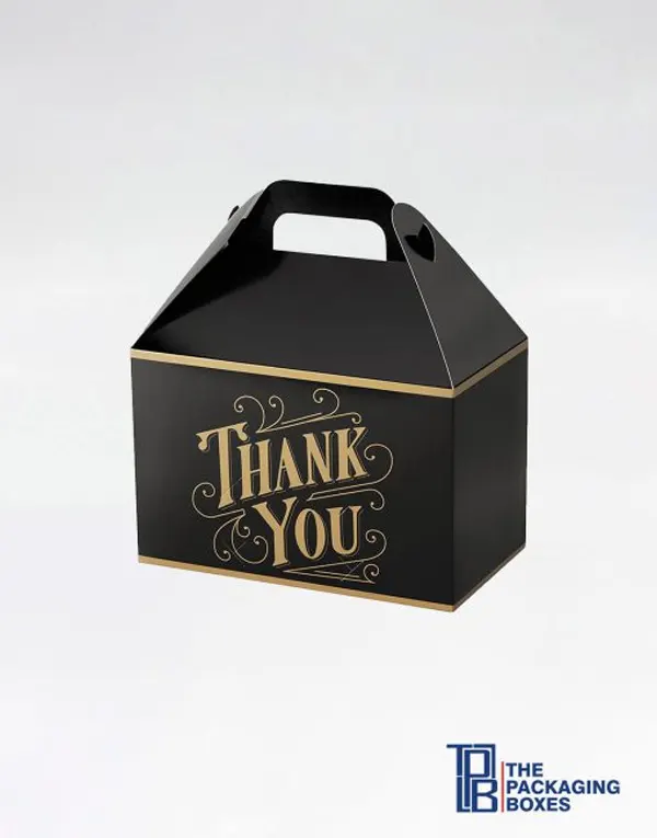 Custom Black Gable Boxes